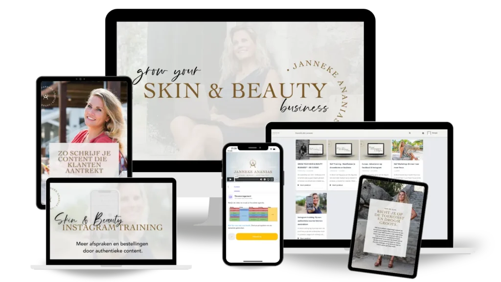 Grow Your Skin & Beauty Business programma coaching voor huid en beauty ondernemers